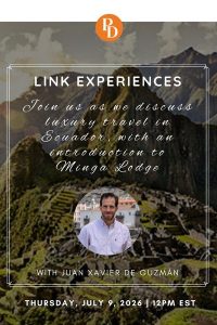 Link Experiences July 2026 webinar - Ecuador and the Amazon